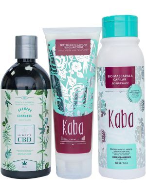 KIT CAPILAR KABA + SHAMPOO PARA CABELLO SECO LA RECETA CBD