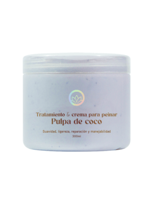 TRATAMIENTO Y CREMA PARA PEINAR SMOOTHING PULPA DE COCO - OLÉ