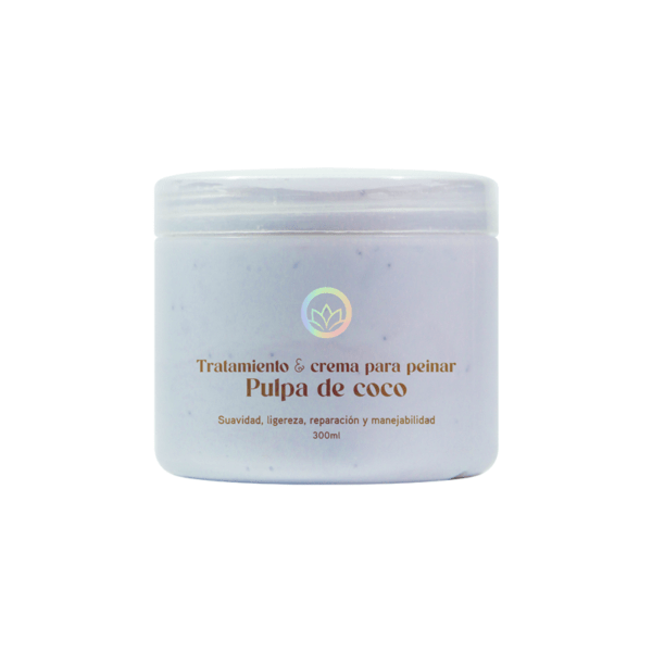 TRATAMIENTO Y CREMA PARA PEINAR SMOOTHING PULPA DE COCO - OLÉ