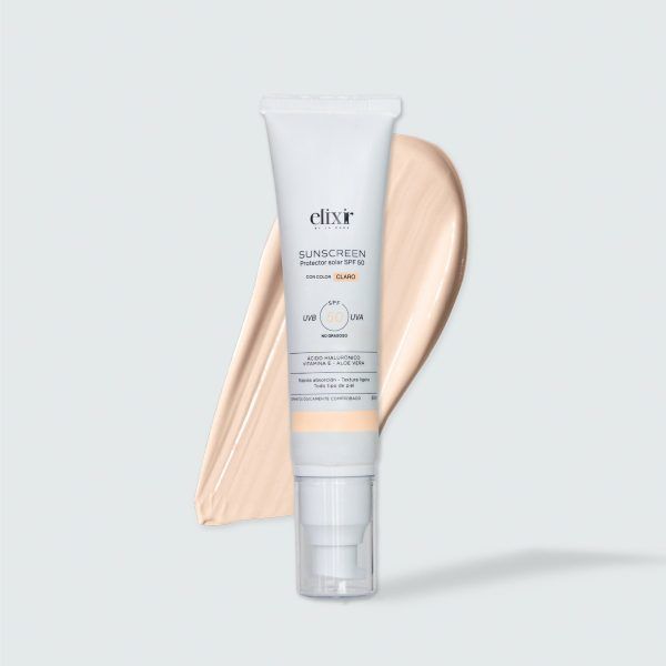 PROTECTOR SOLAR SPF 50 CON COLOR - ELIXIR