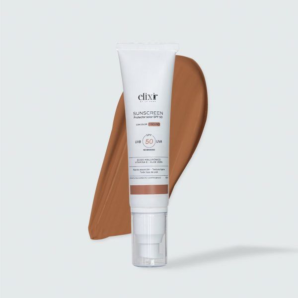 PROTECTOR SOLAR SPF 50 CON COLOR - ELIXIR