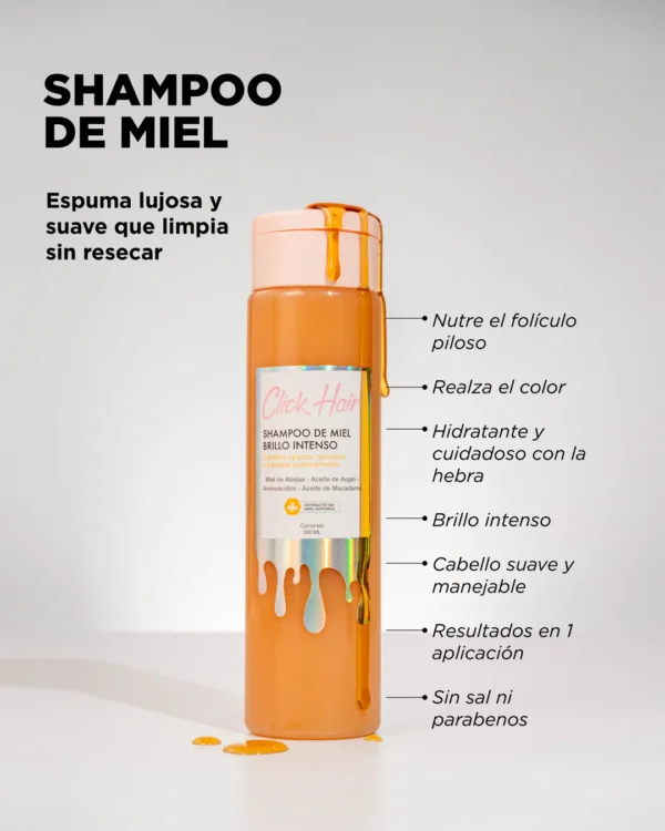 SHAMPOO DE MIEL BRILLO INTENSO - CLICK