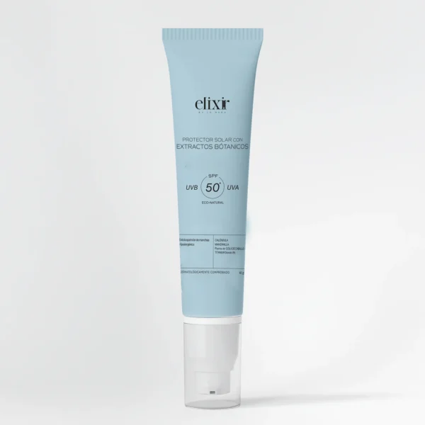 PROTECTOR SOLAR CON EXTRACTOS BOTANICOS 50SPF - ELIXIR