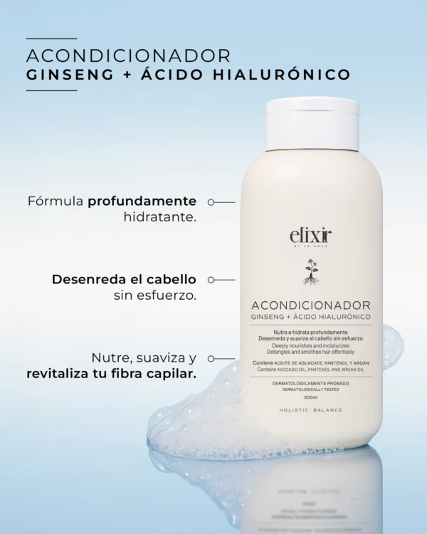 ACONDICIONADOR GINSENG + ÁCIDO HIALURÓNICO - ELIXIR